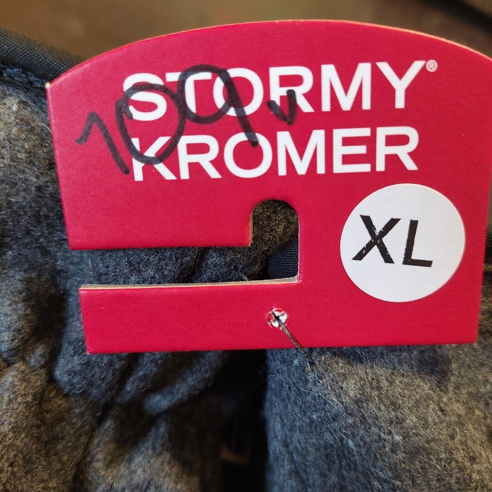 NEW! Stormy Kromer Ida's Mittens Wool & Leather Sherpa-lined Chacoal Gray Sz XL - Picture 4 of 10